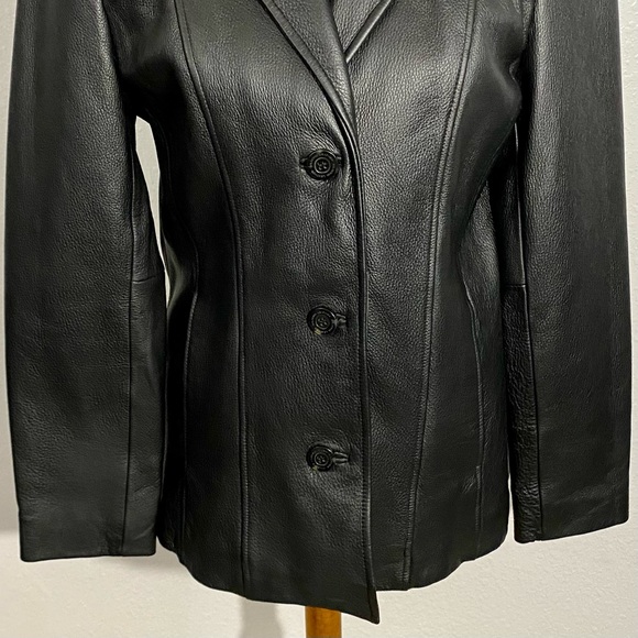 Wilson’s Women’s Black Leather Jacket Size M - Picture 3 of 13